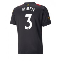 Manchester City Ruben Dias #3 Fußballbekleidung Auswärtstrikot 2022-23 Kurzarm